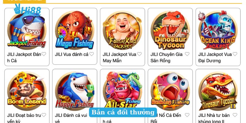 Bắn cá đổi thưởng