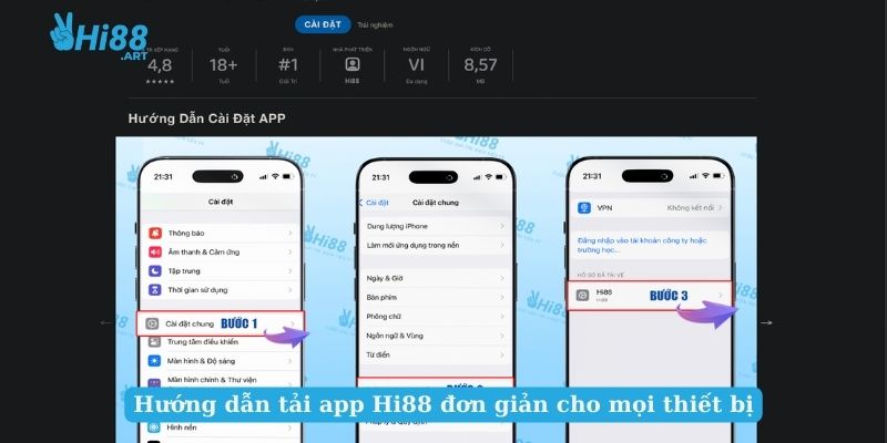 Hướng dẫn tải app Hi88 đơn giản cho mọi thiết bị