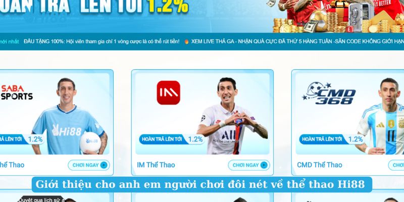 Giới thiệu cho anh em người chơi đôi nét về thể thao Hi88